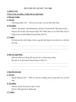 Tải Đề cương ôn thi học kì 1 môn Ngữ văn lớp 7 -  Tài liệu ôn thi học kì 1 môn Văn lớp 7