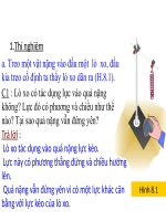Thí nghiệm ảo - Vật lý 6 - Tiết 8 - Bài 8 Trọng lực - đơn vị lực