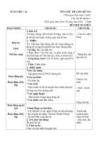 giáo án tuần 26 chủ đề 