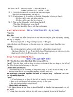 CHỦ ĐỀ: MÁY CƠ ĐƠN GIẢN - Lý 6 (3tiết)