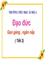 Tuần 6 - Đạo đức 2 - Gọn gàng, ngăn nắp
