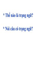Lớp 4 - LTVC - Tuần 31: Thêm trạng ngữ chỉ nơi chốn cho câu