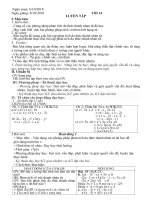 Giái án đại 8 tiết 14 15- Tuần 8