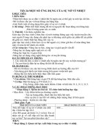 Tiết 24:MỘT SỐ ỨNG DỤNG CỦA SỰ NỞ VÌ NHIỆT