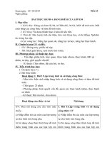 Tiết 23 - Tuần 12 - BÀI THỰC HÀNH 4: BẢNG ĐIỂM CỦA LỚP EM