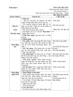 Giáo án tuần 4: Chủ đề 