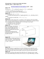 Tải Đề thi thử vào lớp 10 năm 2019 - 2020 Trường THCS & THPT Nhân Văn -  Đề minh họa môn Toán vào lớp 10 có đáp án