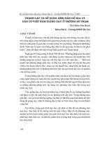 Thành lập và sử dụng xêri bản đồ địa lý dân cư Việt Nam giảng dạy ở trường sư phạm