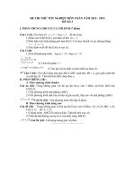 Tải Đề thi thử tốt nghiệp THPT năm 2013 - môn Toán (Đề 2) -