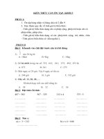 BÀI ÔN TẬP LỚP 3 - NGHỈ DỊCH COVID-19