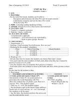 giáo án Tiếng Anh lớp 2 tuần 25