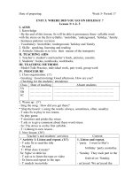 giáo án Tiếng Anh tuần 5