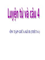 Tuần 27-Tiếng Việt 3-ÔN TẬP GIỮA KÌ II (TIẾT 6 )