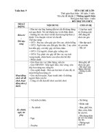 Tuần 9 những người thân yêu của bé