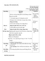 giáo án tuần 4 chủ đề: Đồ chơi ở lớp và các hoạt động trong trường lớp