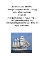 giao an tuan 27 chu de giao thông phương tiện giao thông đường thủy