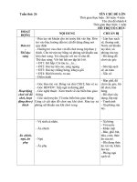 Giáo án phụ tuần 28. Bé tìm hiểu luật lệ giao thông