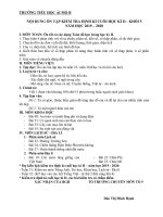 Nội dung ôn tập cuối học kì II - Năm học 2019 -2020 - Khối 5