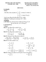 Nội dung ôn tập tuần 11 khối 6