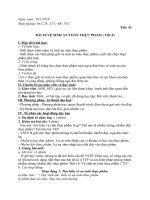 GIÁO ÁN CÔNG NGHỆ 6 TUẦN 22 TIẾT 41+42