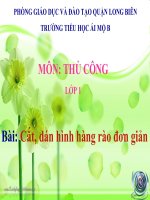 Thủ công 1 - Tuần 31 - Cắt-dán hàng rào đơn giản