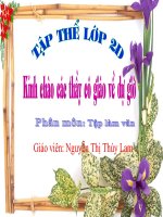 Tập làm văn lớp 2 - Kể chuyện: Bút của cô giáo