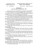 Kế hoạch tuyển sinh năm học 2018-2019