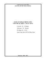 Giáo án Lứa tuổi 24-36 tháng