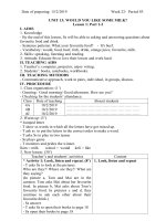 giáo án Tiếng Anh lop 4 tuần 22