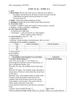 giáo án Tiếng Anh lớp 2 tuần 32