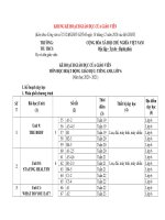 KHUNG kế HOẠCH TIẾNG ANH 6 của GIÁO VIÊN 