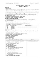 giáo án Tiếng Anh lop 4 tuần 19