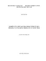 (Luận văn thạc sĩ) - Nghiên cứu chế tạo than hoạt tính từ quả phượng và ứng dụng trong xử lý nước thải