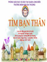 Lĩnh vực âm nhạc: Tìm bạn thân - MGN (4-5 tuổi)