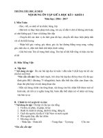 Nội dung ôn tập giữa học kì I - Lớp 4 - Năm học 2016 - 2017