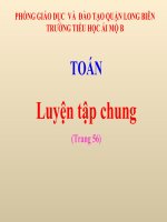 Toán 4 - Tuần 10 - Luyện tập chung (tr 56)