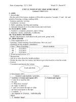 giáo án Tiếng Anh lớp 4 tuần 23