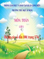 Toán 1 - Tuần 33 - Ôn tập các số đếm đến 100