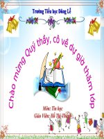 Bài giảng Tin học 4