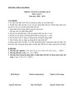 TRỌNG TÂM ÔN TẬP HỌC KÌ 2 MÔN VẬT LÝ KHỐI 7 18-19