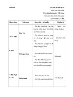 GIÁO ÁN TUẦN 10. ĐỒ DÙNG GIA ĐÌNH