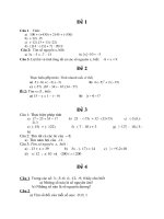 Bài ôn tập môn Toán - Tuần 2