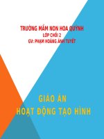 Giáo án Hoạt động tạo hình