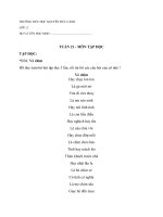 * Phiếu học tập - Khối 2 - Tuần 21