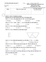Đề KTĐK cuối kì I môn Toán - Lớp 2 năm học 2019 - 2020
