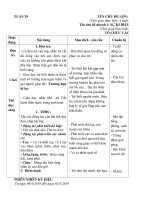 giáo án tuần 29 chủ đề 