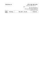 Giáo án tuần 10: Chủ đề lớn: Các cô các bác trong trường mầm non; Nhánh 1: Cô giáo của em