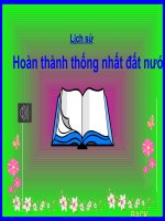 Lịch sử 5 - Tuần 29 - Hoàn thành thống nhất đất nước