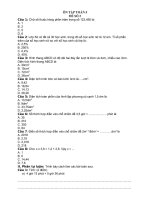 ĐỀ ÔN MÔN TOÁN 5 TUẦN 24 ĐẾN 26