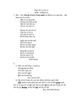 # Đáp án - Khối 4 - Tuần 21